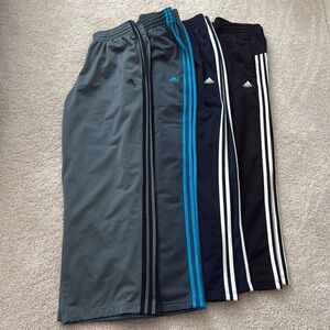 4 Vintage Adidas Men’s Track Pants with 3 Stripes